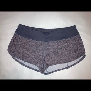 Gray Lululemon Speed Up Shorts - Size 8